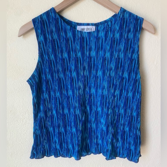 NWOT Amy Byer Blue Hue Tank - Picture 1 of 5